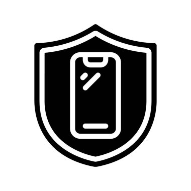 Cep telefonu simgesinin vektör illüstrasyonu