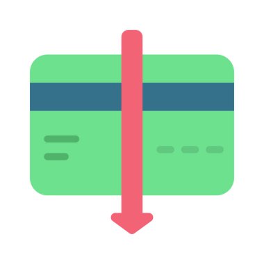 Kredi Borç simgesi vektör illüstrasyon tasarımı