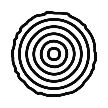 Tahta Çemberi Kes, vektör simgesi tasarımı