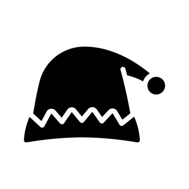 Elf Şapkası web simgesi vektör illüstrasyonu