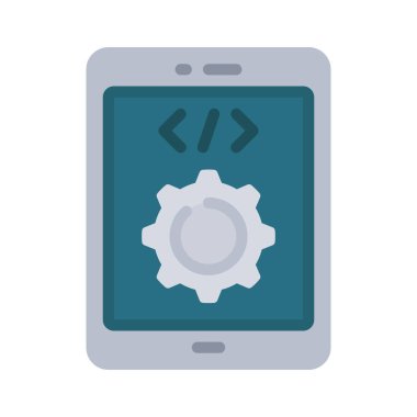 Ipad Yazılım Geliştirme simgesi illüstrasyonu 