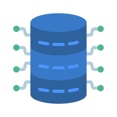 veritabanı web simgesi vektör çizimi