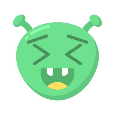 Gülen ağ simgesi vektör illüstrasyonu