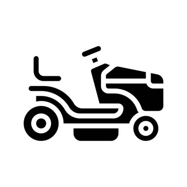 Çim biçme ağ simgesi vektör illüstrasyonu