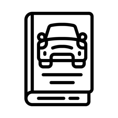 Araba Elle simge vektör çizimi tasarımı