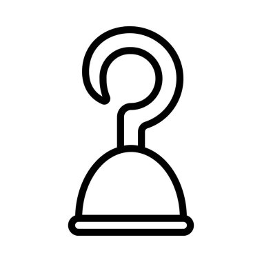 Kanca El simgesi vektör illüstrasyon tasarımı