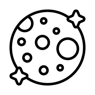 ay web simge vektör çizim