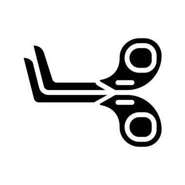 Tıbbi Makas ikon vektör çizimi tasarımı