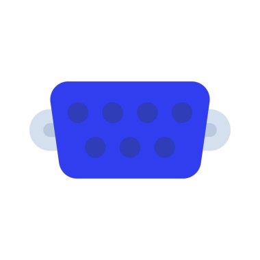 VGA Port simgesi vektör illüstrasyon tasarımı