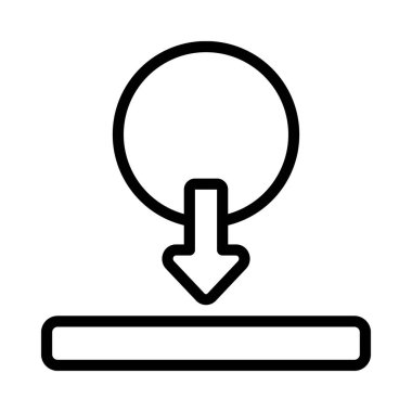 Yerçekimi Gücü Web simgesi vektör illüstrasyonuName