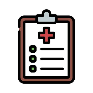 Checklist icon, vector illustration simple design
