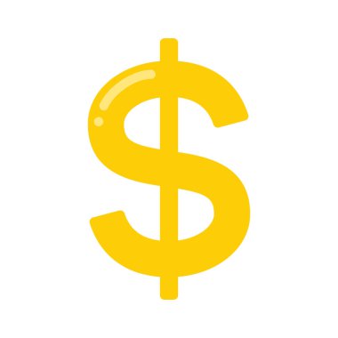 Amerikan Para Birimi Düz Vektör simgesi