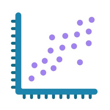 Scatter Çizim ikonu vektör illüstrasyon tasarımı
