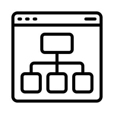 Sitenin Harita simgesi vektör illüstrasyon tasarımı
