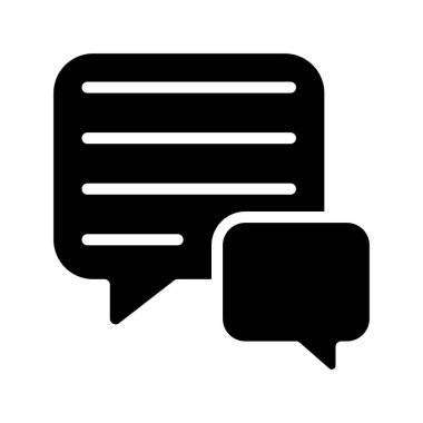 İletiler web simgesi vektör illüstrasyonu