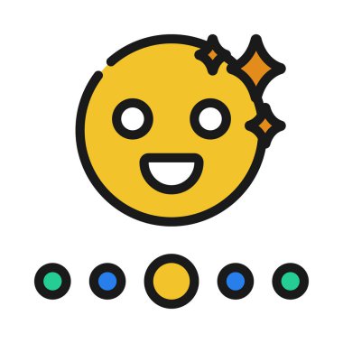 Yüz Filtresi Seçim ikonu vektör illüstrasyon tasarımı