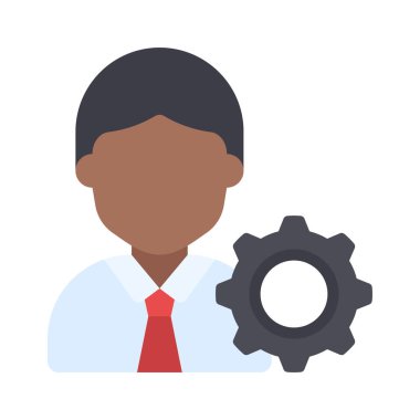 İşlem Yöneticisi simgesi vektör illüstrasyon tasarımı