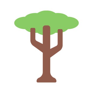 vektör ağacı simgesi illüstrasyonu