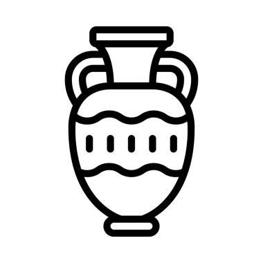 vazo simgesi vektör illüstrasyon tasarımı 