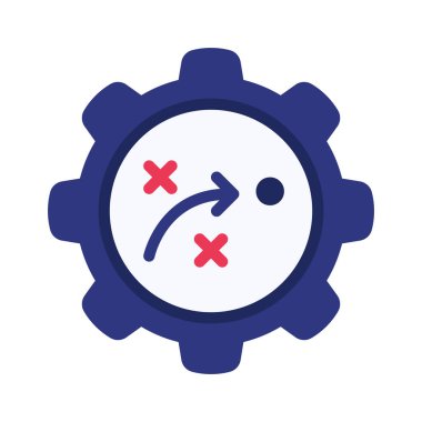 Planlama Yönetimi simgesinin vektör illüstrasyonu 