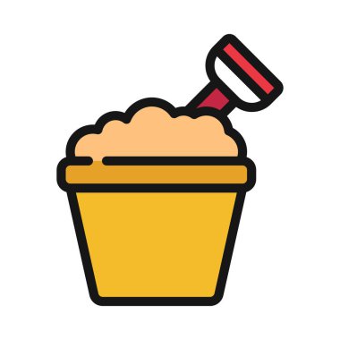 Kova ve Maça ağ ikonu vektör illüstrasyonu