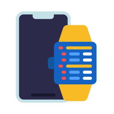 Smartwatch icon, vector illustration simple design