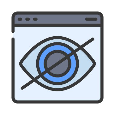 Gizli simge vektör illüstrasyon tasarımı