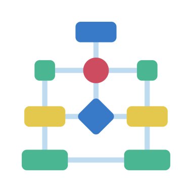 Çalışma akışı simgesi vektör illüstrasyon tasarımı