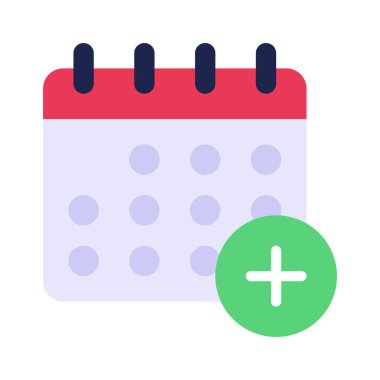 Zamanlama simgesi, vektör illüstrasyonu 