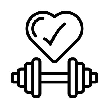 fitness web simgesi vektör çizimi