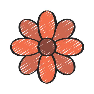 Calendula web simgesi vektör çizimi 