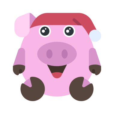 Santa şapka web simge vektör çizim