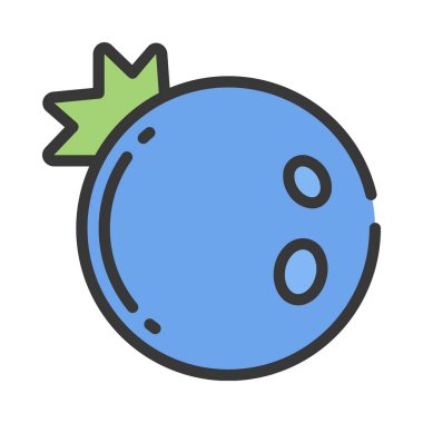 Yabanmersini ağ ikonu vektör çizimi