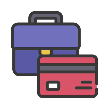 Business Card web simgesi vektör çizimi