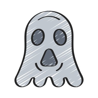 hayalet simge vektör illüstrasyon tasarımı