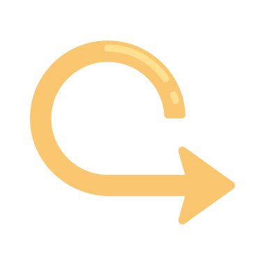 Sağ Ok simgesi çizimi ile Çember 