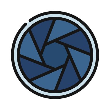 Kamera Açıklığı vektör illüstrasyonu 