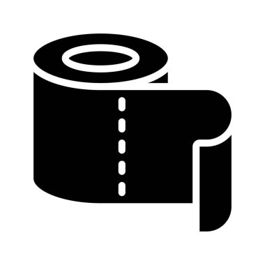 Tuvalet kağıdı ikonu vektör çizimi tasarımı