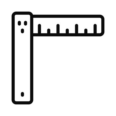 doğru açı aracı web simgesi vektör illüstrasyonu