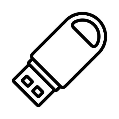 usb çubuk simgesi vektör illüstrasyonu