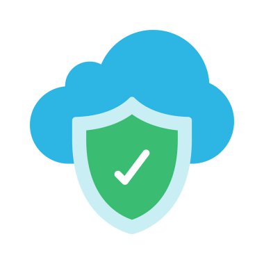 Bulut Akış Çizelgesi Simgesi, Vektör İllüstrasyonu