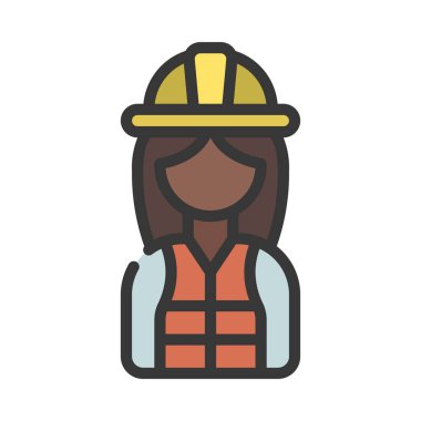 Site Yöneticisi Kadın simge vektör illüstrasyon tasarımı