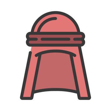 Arapça Başlık Web simgesi vektör illüstrasyonu