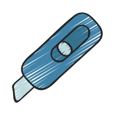 Sanat Bıçağı Web simgesi vektör illüstrasyonu