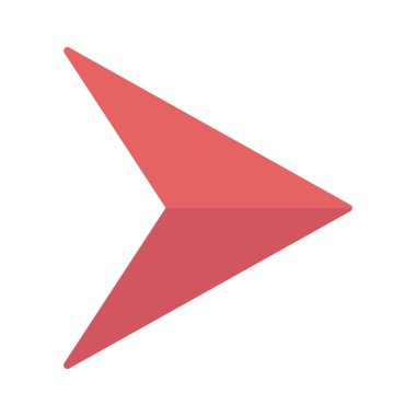 Ok Web simgesi vektör illüstrasyonunu gönder