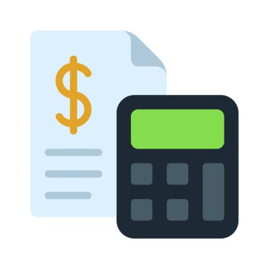 Bütçe Uygulaması simgesi vektör illüstrasyon tasarımı