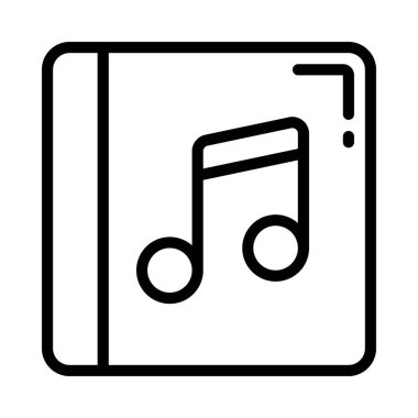 Müzik kavramı simge vektör çizim