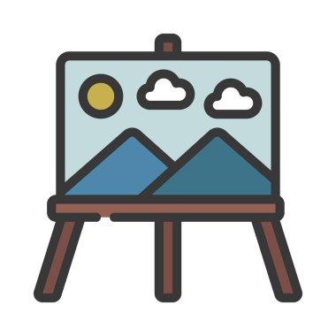 Sanatsal ağ simgesi vektör illüstrasyonu