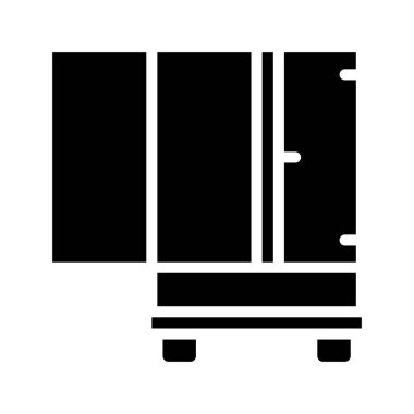 Lorry Açık Web simgesi, vektör illüstrasyonu                      