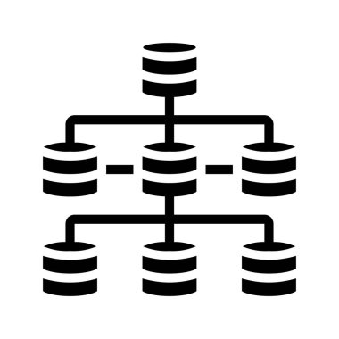 Yapılandırılmış Veri simgesi, vektör illüstrasyonu  
